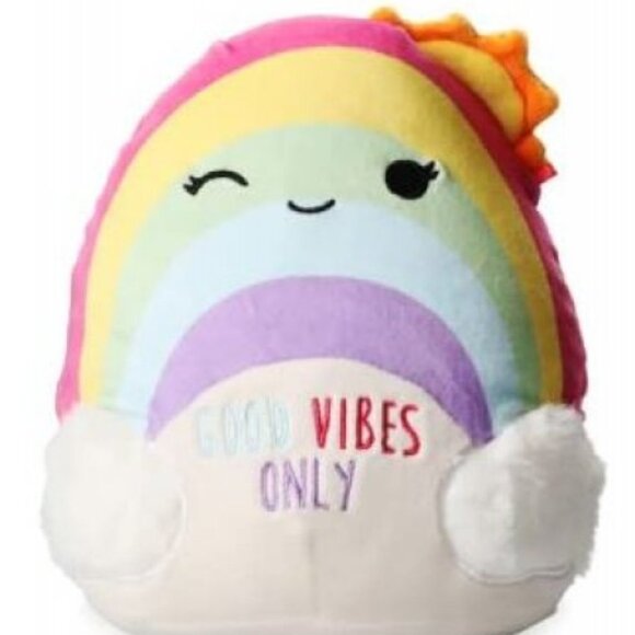 Squishmallows Sunshine Rainbow Good Vibes Only Wink Plush 8" Wellness Squad Toy - Picture 1 of 1